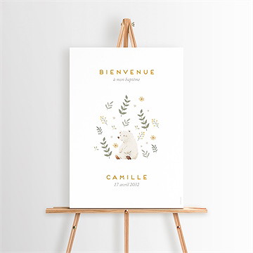 Panneau bienvenue nounours