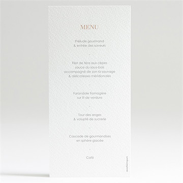 Menu communion beaux symboles - Dos du menu