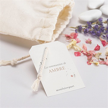 Pochon communion beauté au naturel - Mise en situation