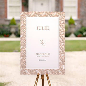 Panneau bienvenue beaux symboles - Mise en situation