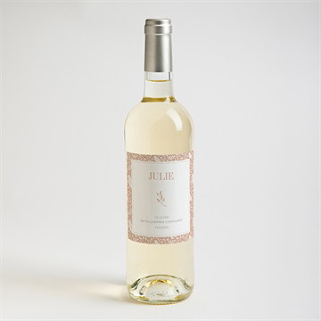 Etiquette de bouteille communion beaux symboles - Mise en situation