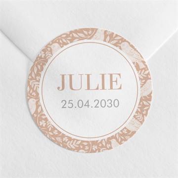 Sticker communion beaux symboles argent