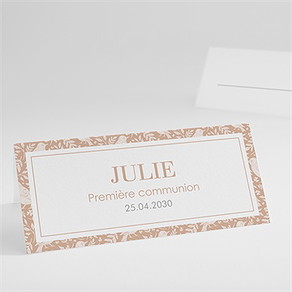 Marque-place communion beaux symboles