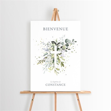 Panneau bienvenue en lumière 2 volets