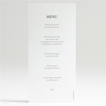 Menu communion jolie bohème - Dos du menu