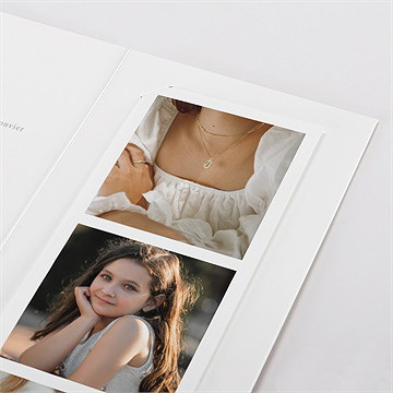 Faire-part communion gravée au coeur photomaton - Détail du faire-part