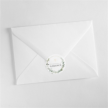 Sticker communion gravée au coeur - Mise en situation