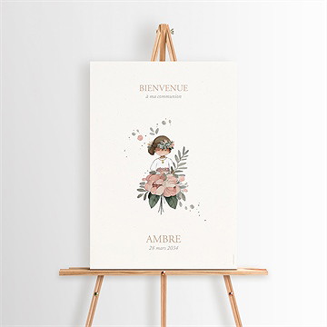 Panneau bienvenue beauté au naturel