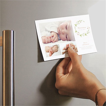 Remerciement naissance fraises de printemps - Mise en situation