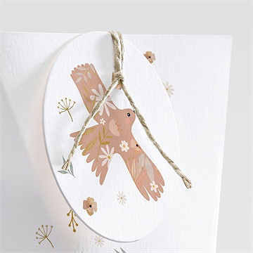 Boîte de dragées communion belle colombe étui - Détail de la boîte