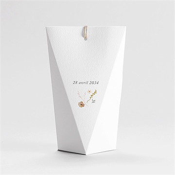 Boîte de dragées communion belle colombe étui - Dos de la boîte