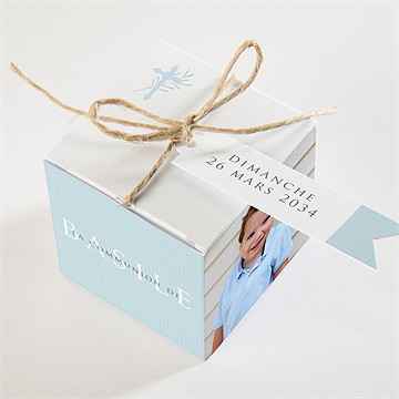 Boîte de dragées communion ferveur - Dessus de la boîte