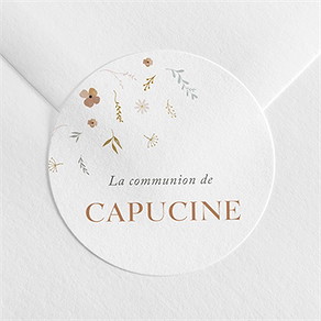 Sticker communion belle colombe