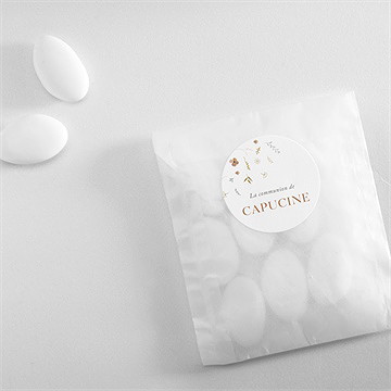 Sticker communion belle colombe - Mise en situation