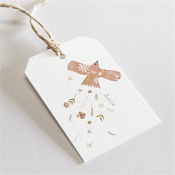 Etiquette communion belle colombe