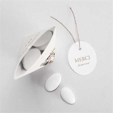 Boîte de dragées profession de foi trésor étui - Intérieur de la boîte