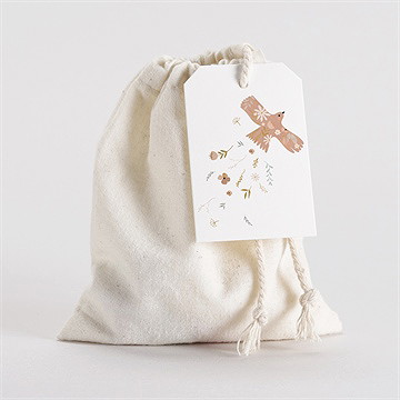 Pochon communion belle colombe