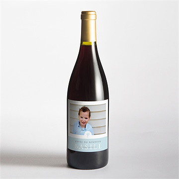 Etiquette de bouteille communion ferveur - Mise en situation