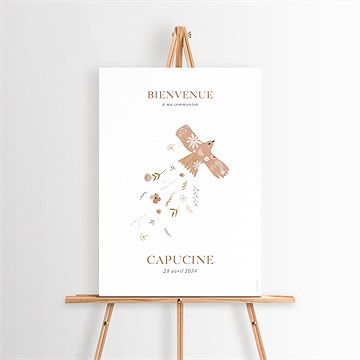 Panneau bienvenue belle colombe