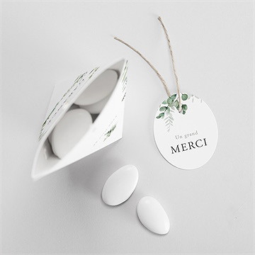 Boîte de dragées communion gravée au coeur étui - Intérieur de la boîte