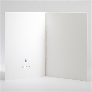 Livret de messe communion gravée au coeur - Intérieur du livret