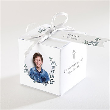 Boîte de dragées confirmation promesse de foi