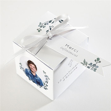 Boîte de dragées confirmation promesse de foi - Dessus de la boîte