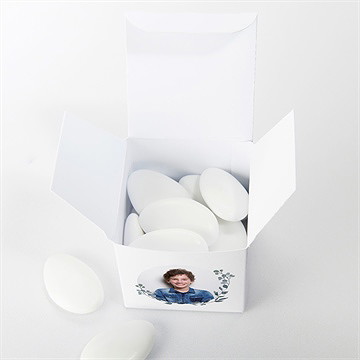 Boîte de dragées confirmation promesse de foi - Intérieur de la boîte