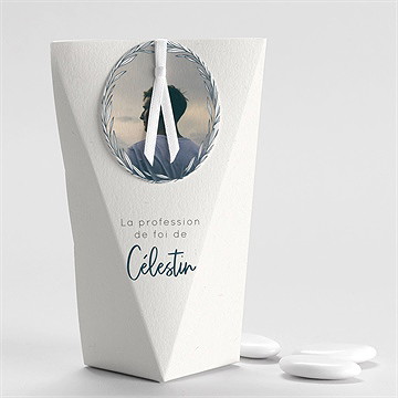 Boîte de dragées profession de foi joie pure étui