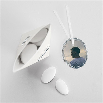 Boîte de dragées profession de foi joie pure étui - Intérieur de la boîte