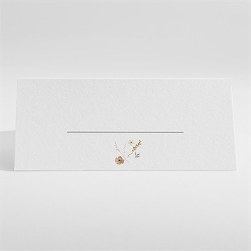 Marque-place communion belle colombe - Dos du marque-place