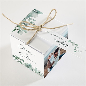 Boîte de dragées mariage lyrisme - Dos de la boîte