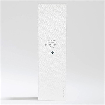 Signet confirmation promesse de foi - Dos du signet