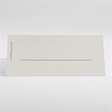 Marque-place communion petite fille - Dos du marque place