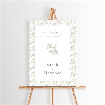 Panneau bienvenue fleuri