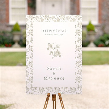 Panneau bienvenue fleuri - Mise en situation