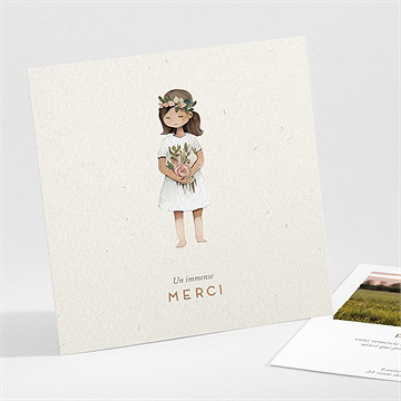 Remerciement communion petite fille