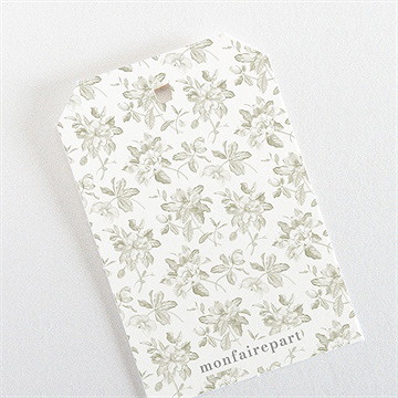 Etiquette mariage fleuri - Mise en situation