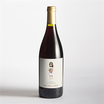 Etiquette de bouteille communion petite fille - Mise en situation