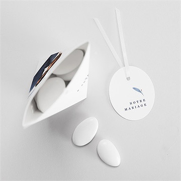 Boîte de dragées mariage pureté étui - Intérieur de la boîte