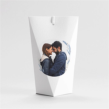 Boîte de dragées mariage pureté étui - Dos de la boîte