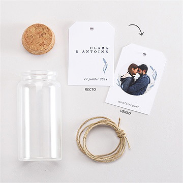 Mignonette mariage pureté étiquette - Vue d'ensemble