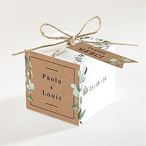 Boîte de dragées mariage encapsulés