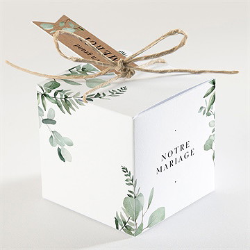 Boîte de dragées mariage encapsulés - Dos de la boîte