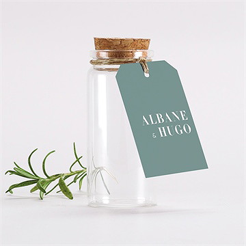 Mignonette mariage annonce étiquette