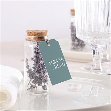 Mignonette mariage annonce étiquette - Mise en situation