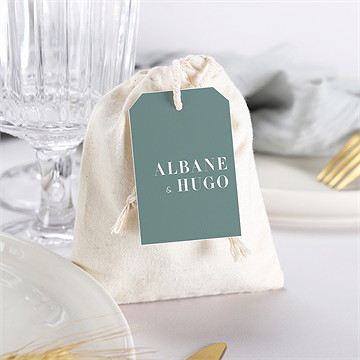 Pochon mariage  annonce minimaliste - Mise en situation