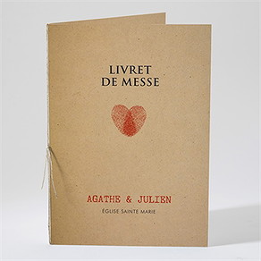 Livret de messe mariage passeport vintage