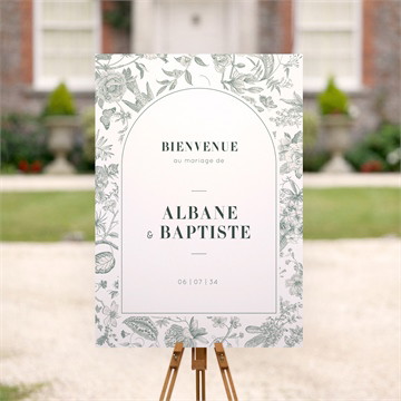 Panneau bienvenue sculpture