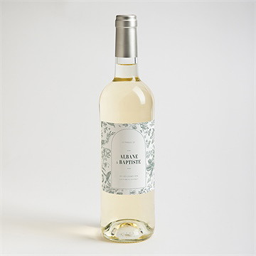 Etiquette de bouteille mariage sculpture - Mise en situation